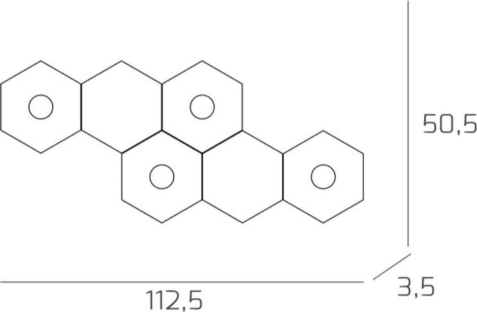 Plafoniera-moderna-Top-Light-HEXAGON-1142-4L2D-A2-GX53-LED-metallo-lampada-parete-soffitto