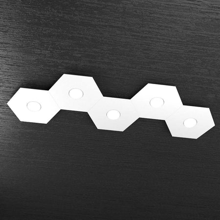 Plafoniera-moderna-Top-Light-HEXAGON-1142-5L-A2-GX53-LED-metallo-lampada-parete-soffitto