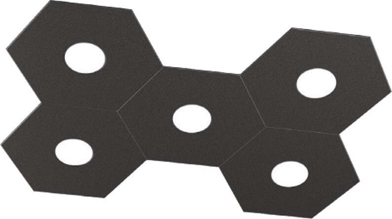 Plafoniera-moderna-Top-Light-HEXAGON-1142-5L-A3-GX53-LED-metallo-lampada-parete-soffitto