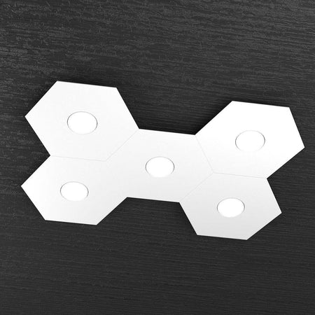Plafoniera-moderna-Top-Light-HEXAGON-1142-5L-A3-GX53-LED-metallo-lampada-parete-soffitto