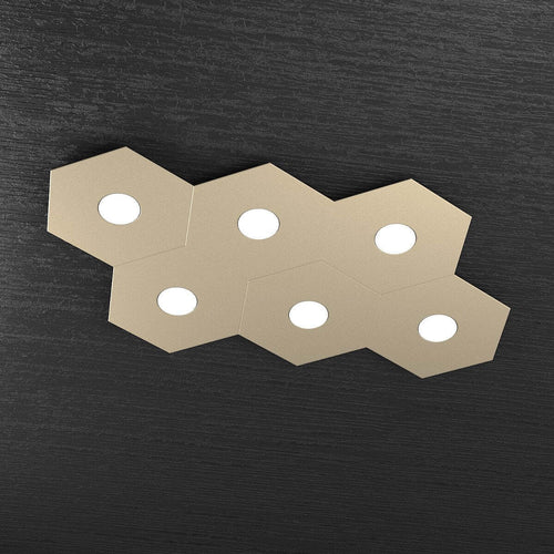 Plafoniera-moderna-Top-Light-HEXAGON-1142-6L-A2-GX53-LED-metallo-lampada-parete-soffitto