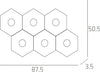 Plafoniera-moderna-Top-Light-HEXAGON-1142-6L-A2-GX53-LED-metallo-lampada-parete-soffitto