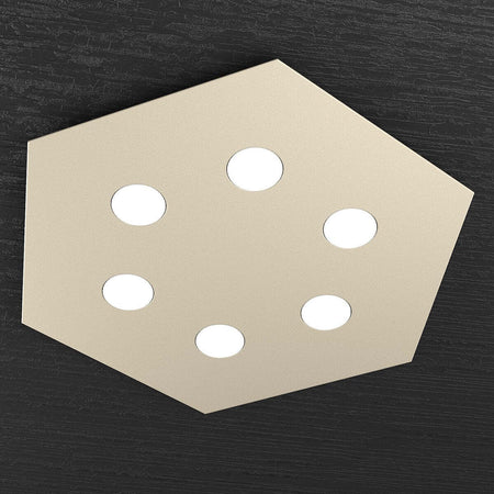 Plafoniera-moderna-Top-Light-HEXAGON-1142-PG-GX53-LED-metallo-lampada-parete-soffitto
