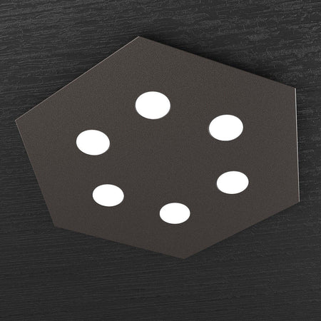 Plafoniera-moderna-Top-Light-HEXAGON-1142-PG-GX53-LED-metallo-lampada-parete-soffitto