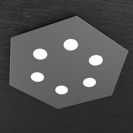 Plafoniera-moderna-Top-Light-HEXAGON-1142-PG-GX53-LED-metallo-lampada-parete-soffitto