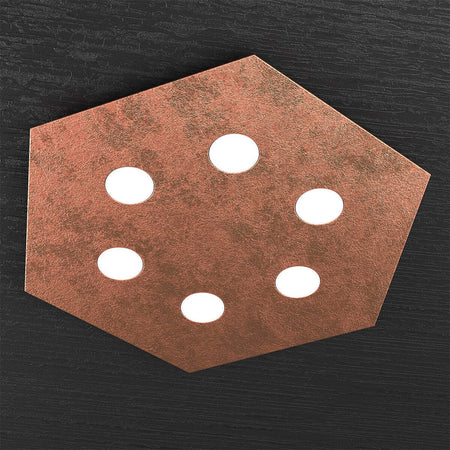 Plafoniera-moderna-Top-Light-HEXAGON-1142-PG-GX53-LED-metallo-lampada-parete-soffitto