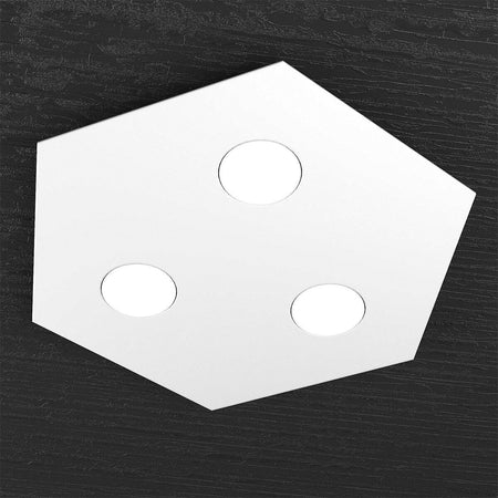 Plafoniera-moderna-Top-Light-HEXAGON-1142-PP-GX53-LED-metallo-lampada-parete-soffitto