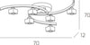 Plafoniera-moderna-Top-Light-METROPOLITAN-1047-PL6-G9-LED-faretti-orientabile-lampada-soffitto