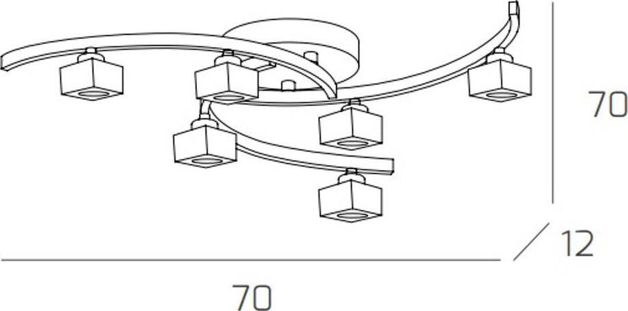 Plafoniera-moderna-Top-Light-METROPOLITAN-1047-PL6-G9-LED-faretti-orientabile-lampada-soffitto