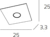 Plafoniera-moderna-Top-Light-PLATE-1129-PL1-Gx53-LED-metallo-lampada-soffitto