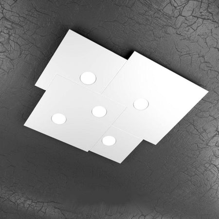 Plafoniera-moderna-Top-Light-PLATE-1129-PL5-Gx53-LED-metallo-lampada-soffitto