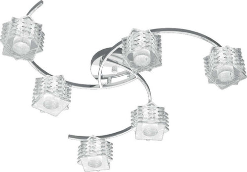 Plafoniera-moderna-Top-Light-RUBIK-1126-PL6-G9-LED-metallo-vetro-lampada-soffitto