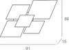 Plafoniera-moderna-Top-Light-SHADOW-1088-PL90-E27-LED-vetro-lampada-soffitto