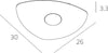 Plafoniera-moderna-Top-Light-SHAPE-1143-1-GX53-LED-metallo-lampada-soffitto
