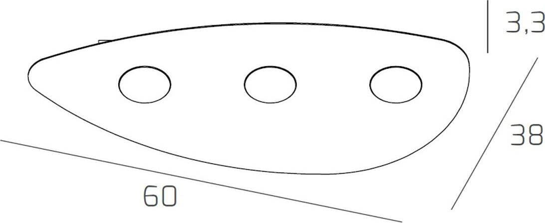 Plafoniera-moderna-Top-Light-SHAPE-1143-3-GX53-LED-metallo-lampada-soffitto