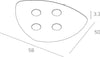 Plafoniera-moderna-Top-Light-SHAPE-1143-4-GX53-LED-metallo-lampada-soffitto
