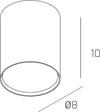 Plafoniera-moderna-Top-Light-SHAPE-1143-PL10-GX53-LED-metallo-lampada-soffitto