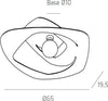 Plafoniera-moderna-Top-Light-WARPED-1157-PL65-E27-LED-metallo-lampada-soffitto