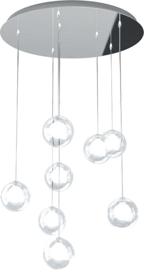 Plafoniera-moderna-Top-Light-WILLOW-1098-S8-BI-G9-LED-metallo-vetro-sospensione
