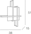 Plafoniera-moderna-Topo-Light-CROSS-1106-50-E27-LED-metallo-vetro-lampada-soffitto
