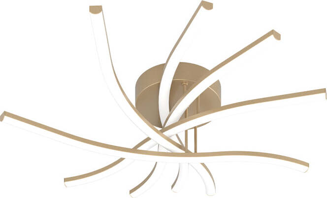 Plafoniera-Moderna-Tornado-Alluminio-Oro-Led-45W