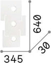 Plafoniera-Moderna-Totem-Metallo-Bianco-3-Luci-Gx53-9W-3000K-Luce-Calda