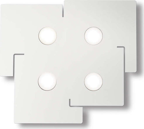 Plafoniera-Moderna-Totem-Metallo-Bianco-4-Luci-Gx53-9W-3000K-Luce-Calda