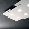 Plafoniera-Moderna-Totem-Metallo-Bianco-6-Luci-Gx53-9W-3000K-Luce-Calda