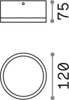 Plafoniera-Moderna-Urano-Alluminio-Materie-Plastiche-Bianco-1-Luce-Gx53-Small