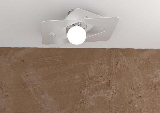 Plafoniera-Moderna-Wacky-Metallo-Bianco-1-Luce-E27-45Cm