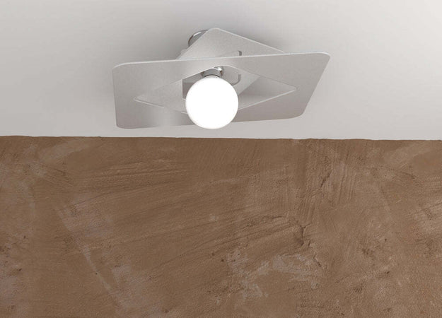 Plafoniera-Moderna-Wacky-Metallo-Grigio-1-Luce-E27-45Cm
