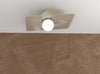 Plafoniera-Moderna-Wacky-Metallo-Sabbia-1-Luce-E27-45Cm