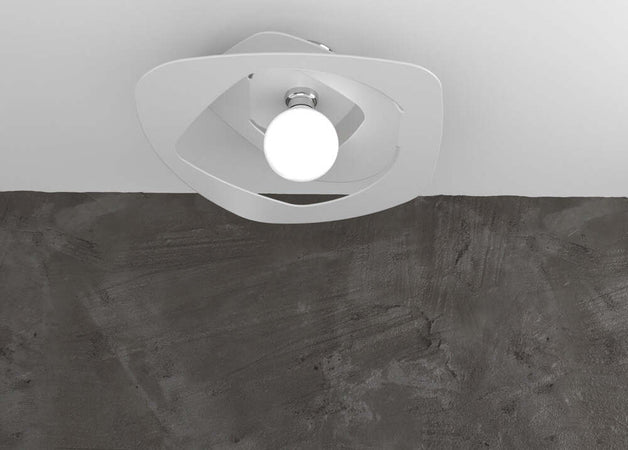 Plafoniera-Moderna-Warped-Metallo-Bianco-1-Luce-E27-D.50Cm