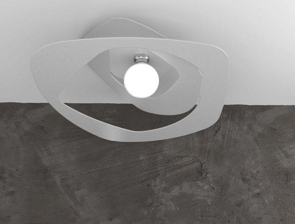 Plafoniera-Moderna-Warped-Metallo-Grigio-1-Luce-E27-D.65Cm