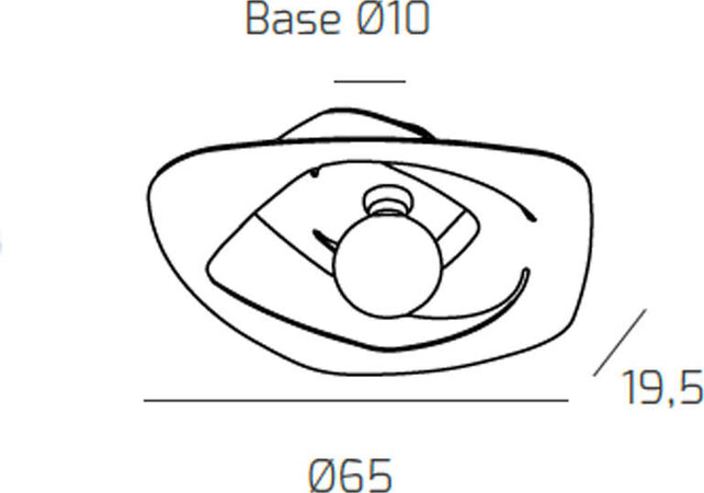 Plafoniera-Moderna-Warped-Metallo-Grigio-1-Luce-E27-D.65Cm