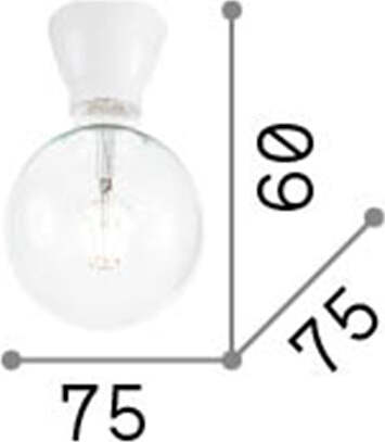 Plafoniera-Moderna-Winery-Porcellana---Ceramica-Bianco-1-Luce-E27