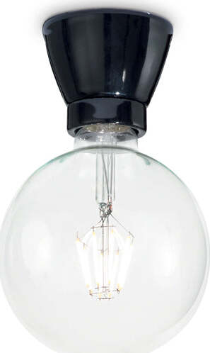 Plafoniera-Moderna-Winery-Porcellana---Ceramica-Nero-1-Luce-E27