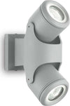 Plafoniera-Moderna-Xeno-Alluminio-Grigio-2-Luci-Gu10