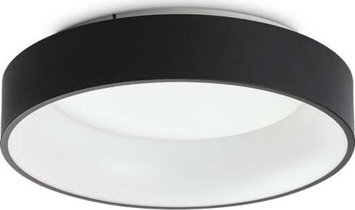 Plafoniera-Moderna-Ziggy-Metallo-Nero-Led-30W-3000K-Luce-Calda