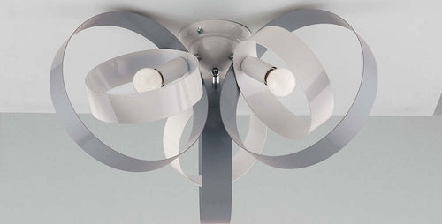 Plafoniera-Moderno-3-Luci-Cerchi-Ferro-Bianco-e-Grigio-Serie-Bolla
