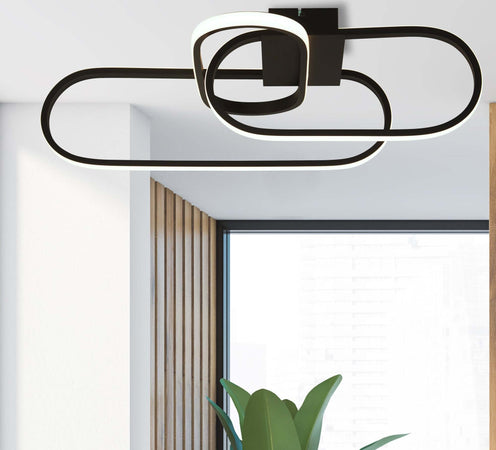 Plafoniera-Moderno-Clip-Acciaio-Bianco-Nero-Led-36,73W-3000---4500---6500K