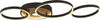 Plafoniera-Moderno-Curiosità-Acciaio-Nero-Policarbonato-Marrone-Led-40W-3000K