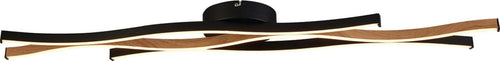 Plafoniera-Moderno-Fioritura-Acciaio-Nero-Alluminio-Led-38W-2300---3000---4000K