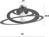 Plafoniera-moderno-metallo-Top-Light-BUNGEE-1197-PL50-E27-LED-lampada-soffitto
