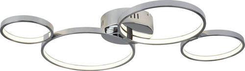Plafoniera-Moderno-Solexa-Acciaio-Cromo-Policarbonato-Bianco-Led-34,74W-3000K