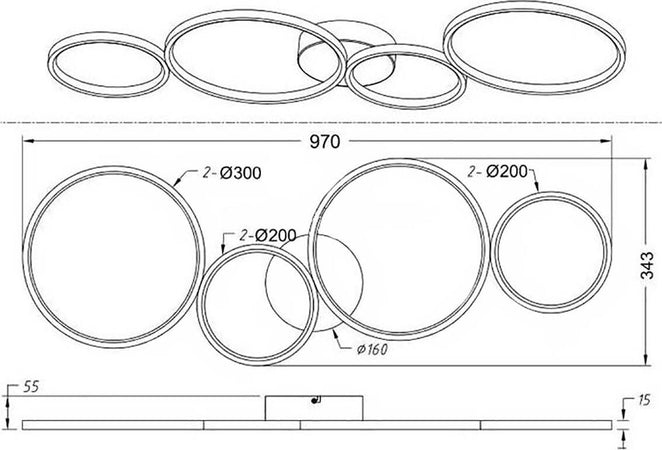 Plafoniera-moderno-Trio-lighting-RONDO-LED-metallo-dimmerabile-lampada-soffitto-parete