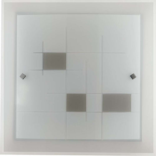 Plafoniera Musa Bianca 2Xe27 30X30Cm Illuminazione/Illuminazione per interni/Lampadari lampade a sospensione e plafoniere/Plafoniere Led Mall Home - Napoli, Commerciovirtuoso.it