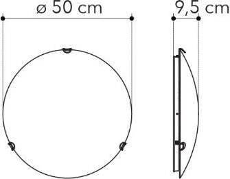Plafoniera-Oblo-Bianca-4Xe27-50Cm