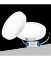 Plafoniera Pannello Led 6w Cct 3 Colorazione Luce Fredda Calda Naturale P120b-t3c