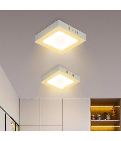 Plafoniera Pannello Led Quadrato 18 Watt Cct Tre Colorazione Di Luce P225b-q3c